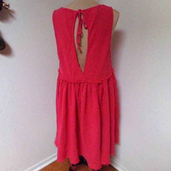 Free People Pink Dress with Key Hole back - Picture 5 of 6